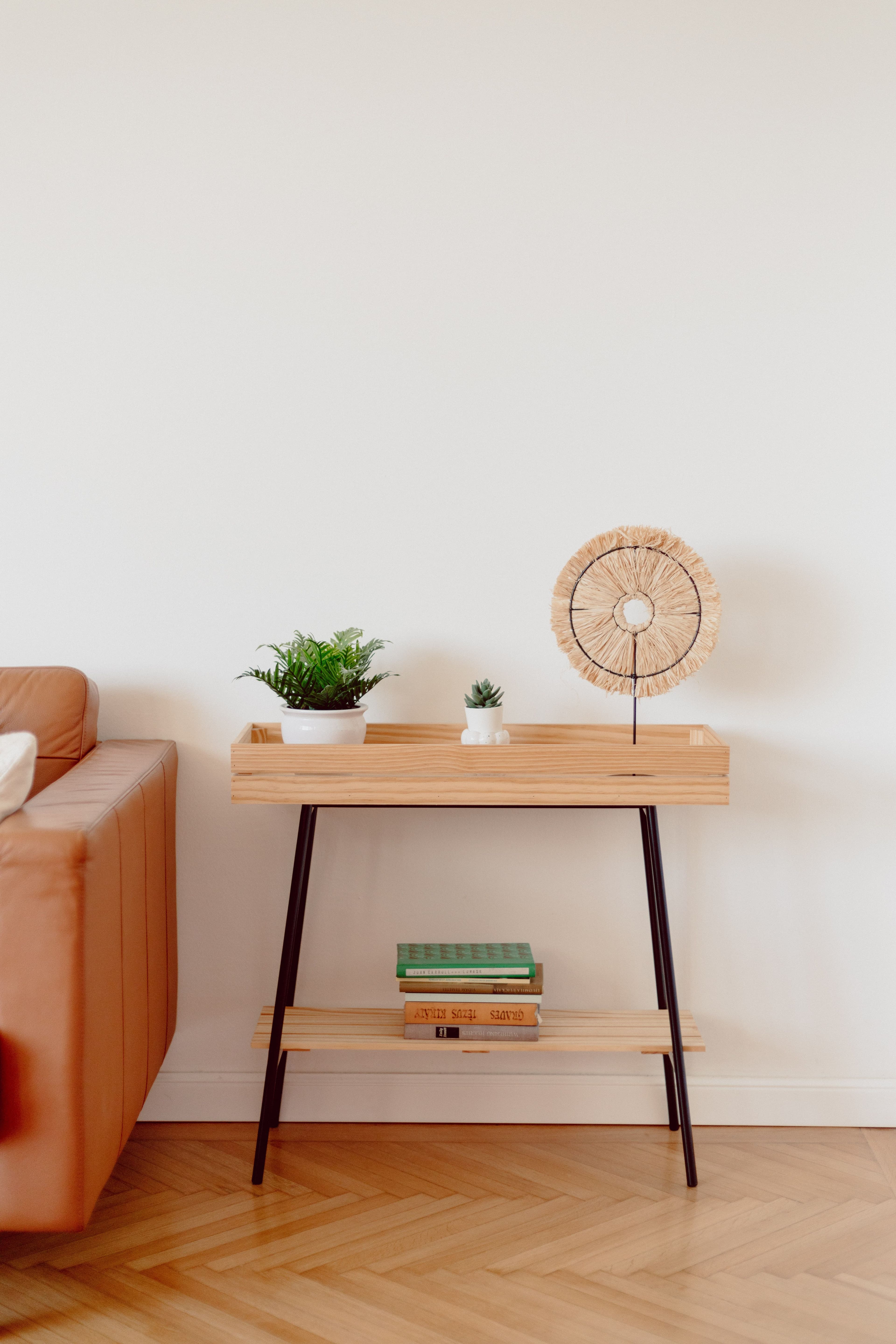 Table console en chêne